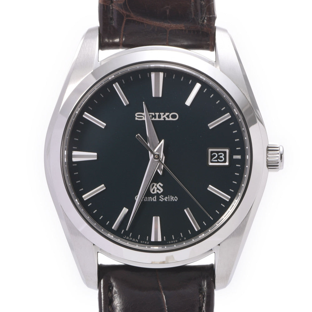 SEIKO セイコー グランドセイコー SBGX097/9F62-0AB0 ボーイズ SS/革 腕時計 クオーツ ダークグリーン文字盤 Aランク 中古 