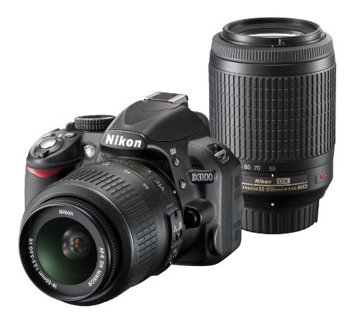 Nikon デジタル一眼レフカメラ D3100 200mmダブルズームキットD3100WZ200【中古品】