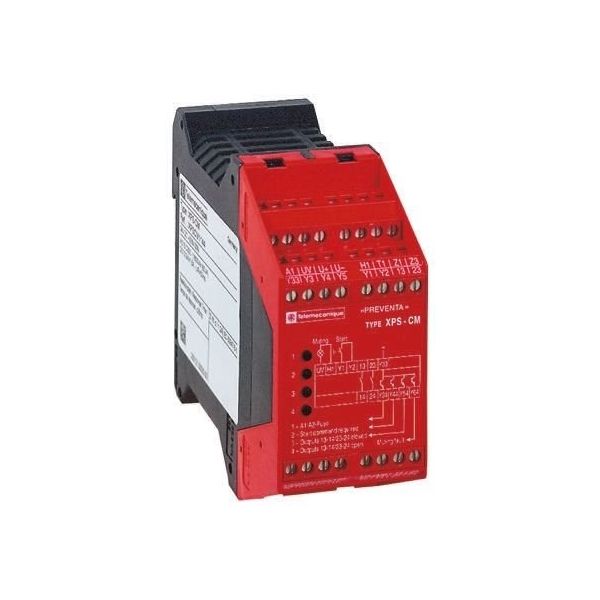 Schneider Electric セーフティリレー， 24 V dc， 安全接点2， XPSCM1144（直送品）