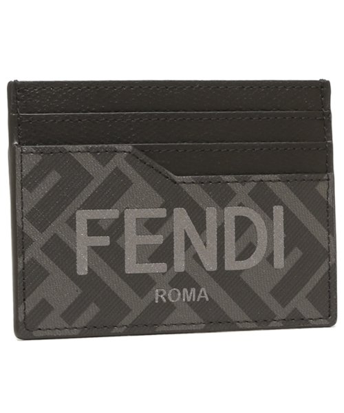 フェンディ カードケース ロゴ ブラック メンズ FENDI 7M0333 AJJ5 F0GXN