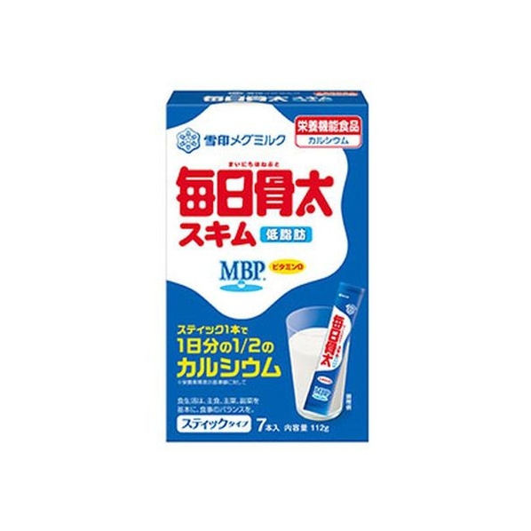 雪印メグミルク 毎日骨太 スキム スティックタイプ 16g×7本 FCN2186