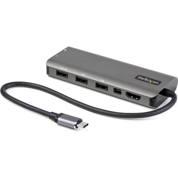 ドッキングステーション Type-C接続 HDMI×1 mini DP×1 USB-A×3 USB-C×2 1個（直送品）