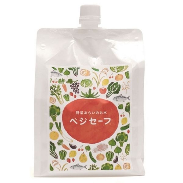 野菜あらいのお水 ベジセーフ まとめ洗い用 パウチ 1200ml 5個 landlink