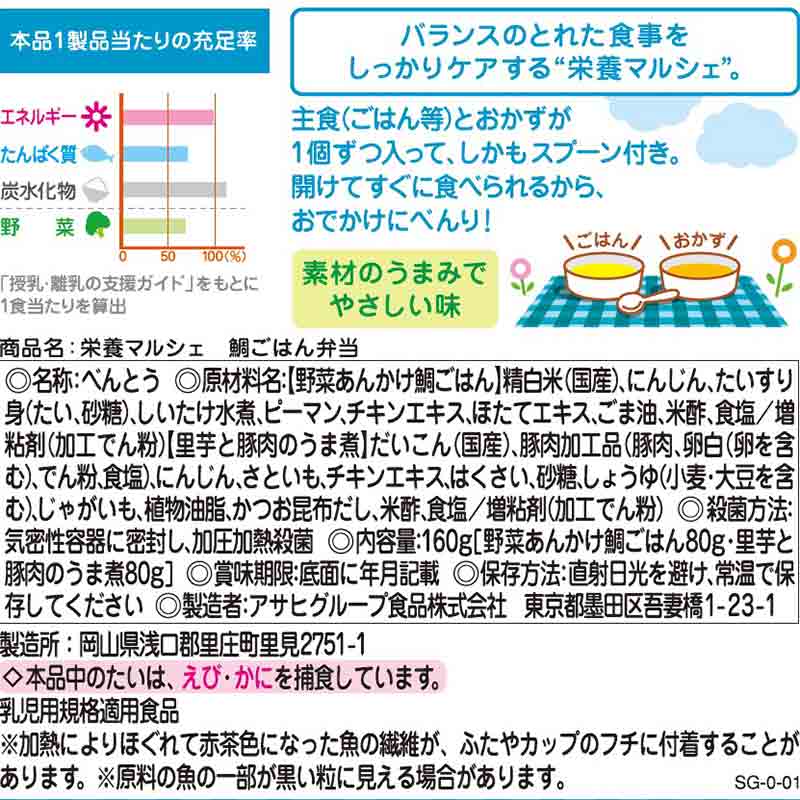 栄養マルシェ 鯛ごはん弁当