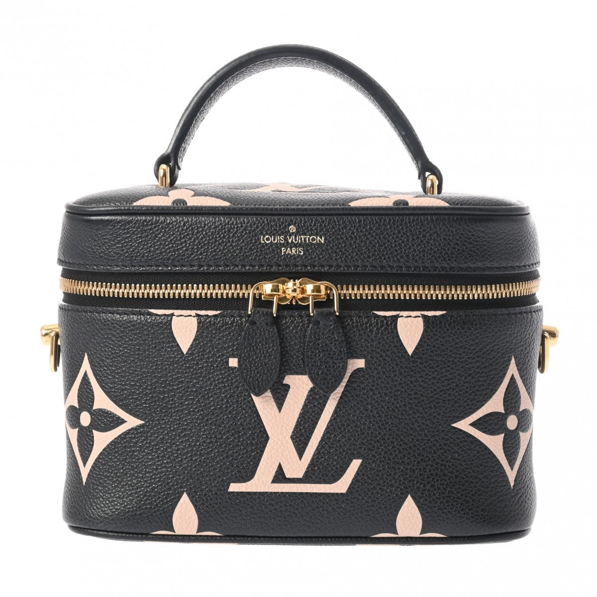 LOUIS VUITTON ルイヴィトン モノグラムアンプラント ヴァニティ PM 2WAY バイカラー ブラック/ベージュ M45780 レディース レザー ハンドバッグ 新同 中古 