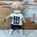 ピクトグラムTシャツとサルエルパンツセット☆ねんどろいどどーる服