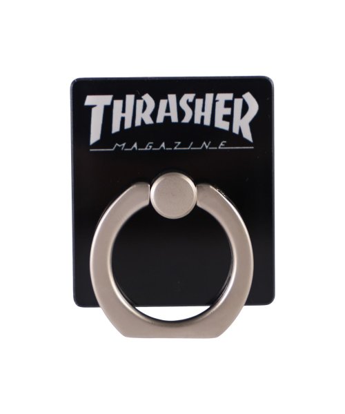 スラッシャー THRASHER スマホリング バンカーリング ホルダー スタンド スマートフォン 携帯 メンズ レディース HOME TOWN Logo Sma