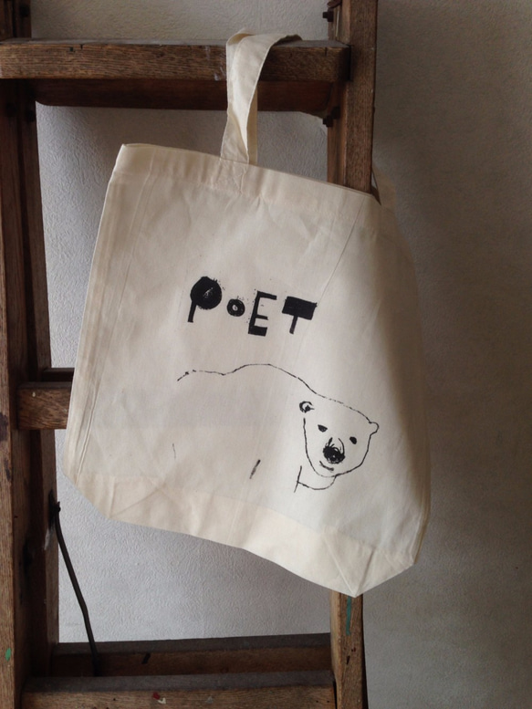 トートバック　poet　クマ