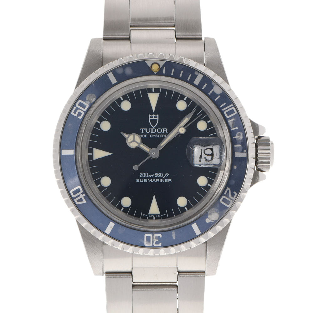 TUDOR チュードル サブマリーナ アンティーク 79090 メンズ SS 腕時計 自動巻き 青文字盤 ABランク 中古 