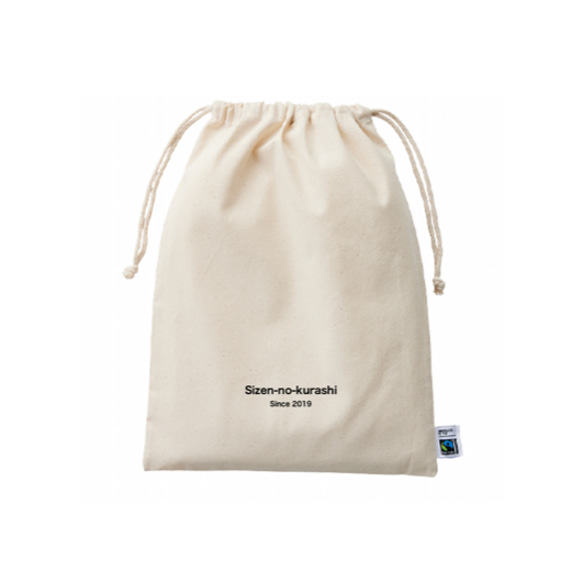 Fair trade drawstring bag L