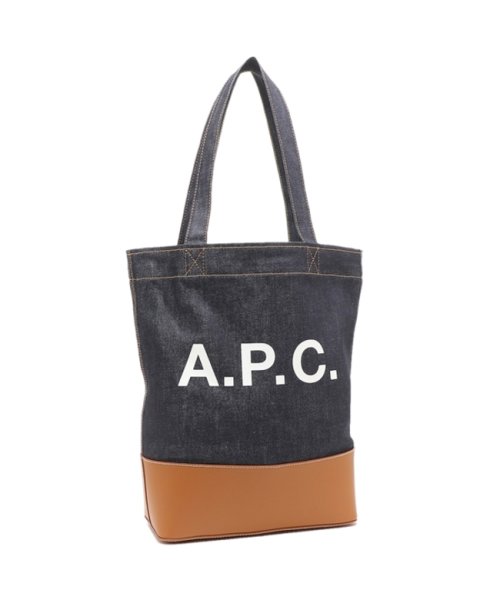 アーペーセー トートバッグ ネイビー ブラウン メンズ レディース APC CODDP M61444 CAF