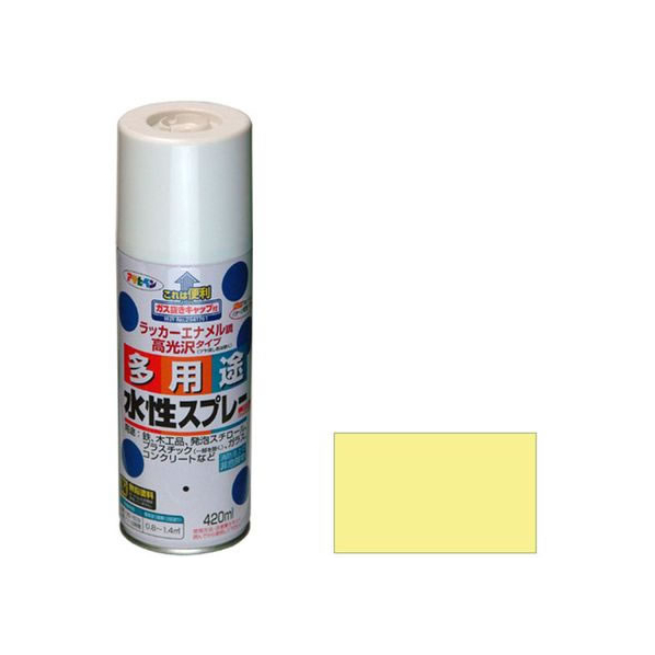 アサヒペン 水性多用途スプレー 420ml カントリークリーム FC223NS