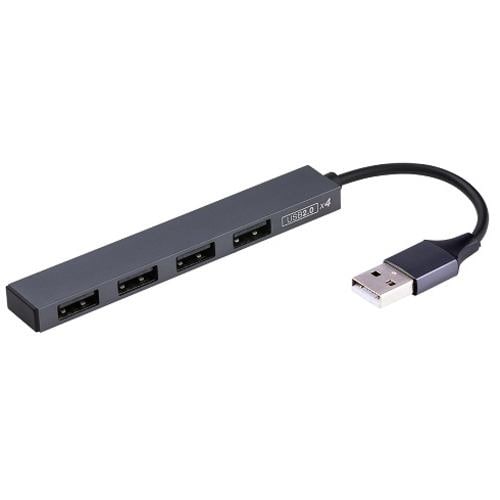 ナカバヤシ UH-2554GY USB2.0 4ポートハブ グレー