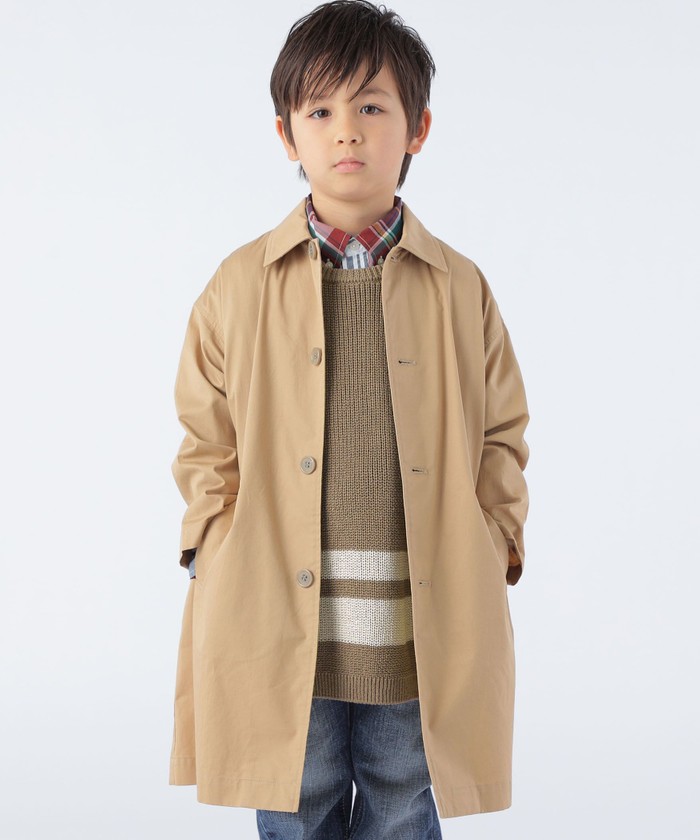 シップスキッズ/SHIPS KIDS:100～130cm /〈撥水〉ステンカラー コート