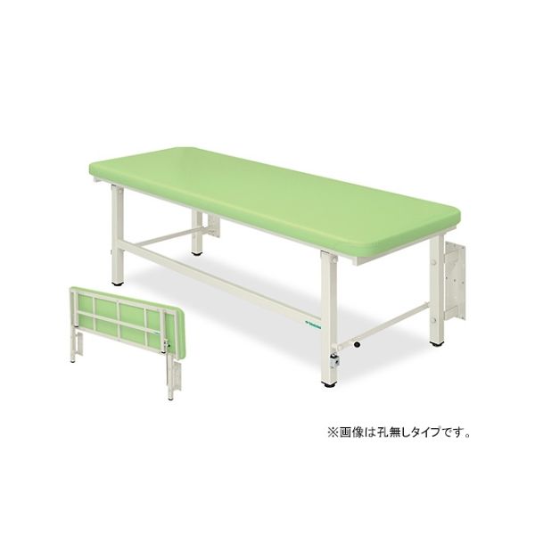 高田ベッド製作所 有孔はねあげベッド 幅65×長さ180×高さ55cm 白 TB-1039U 1個 61-4620-23（直送品）