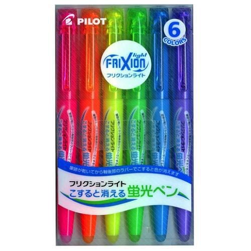 PILOT SFL-60SL-6C フリクションライト 6色セット フリクションインク