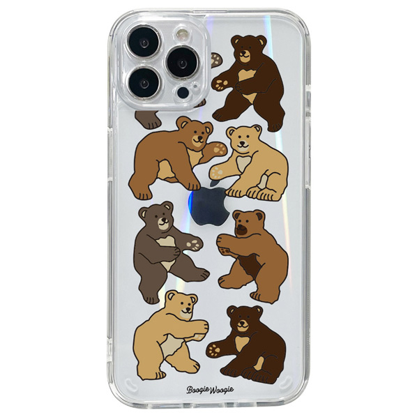 BOOGIE WOOGIE iPhone 14 Pro用オーロラケース BEAR×BEAR BW24114I14P