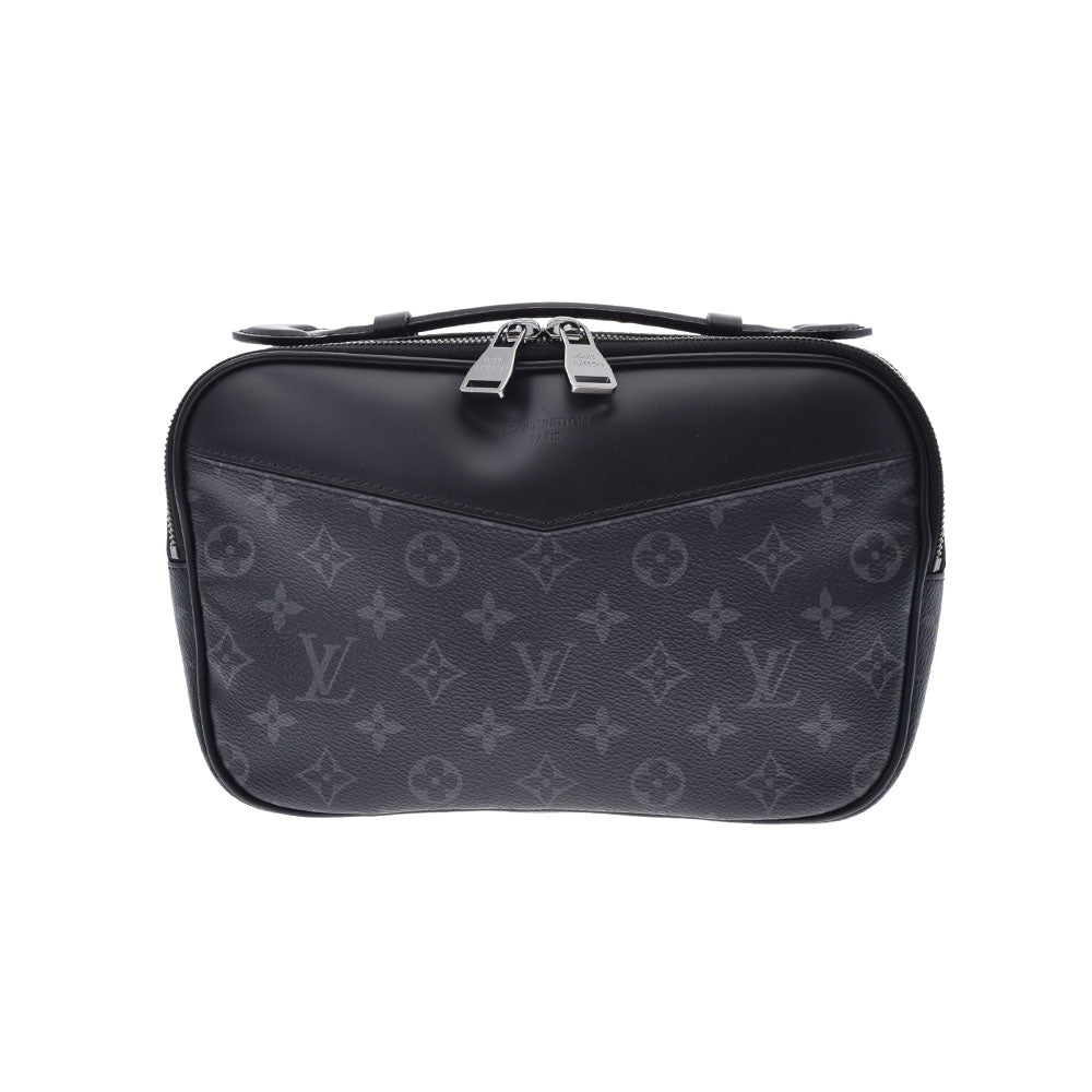 LOUIS VUITTON ルイヴィトン モノグラム エクリプス バムバック 黒/グレー  M42906 メンズ モノグラムキャンバス ボディバッグ Aランク 中古 