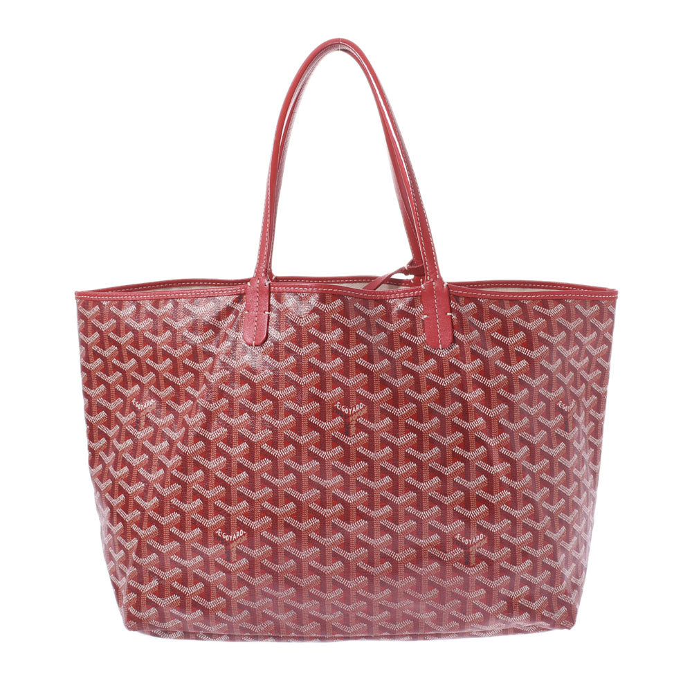 GOYARD ゴヤール サンルイ PM 赤 ユニセックス PVC トートバッグ Bランク 中古 