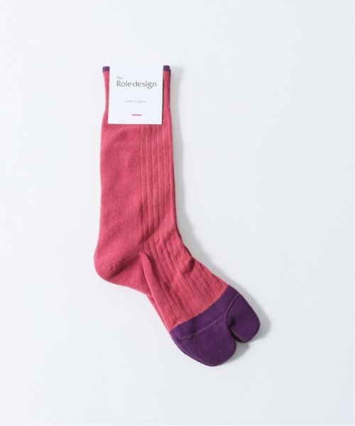 【THE ROLE DESIGN / ザ ロールデザイン】BICOLOR RIB SOCKS WOMENS