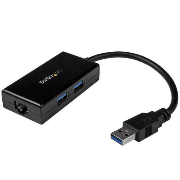 Startech.com USB 3.0接続ギガビットLANアダプタ USBハブ内蔵 USB31000S2H 1個