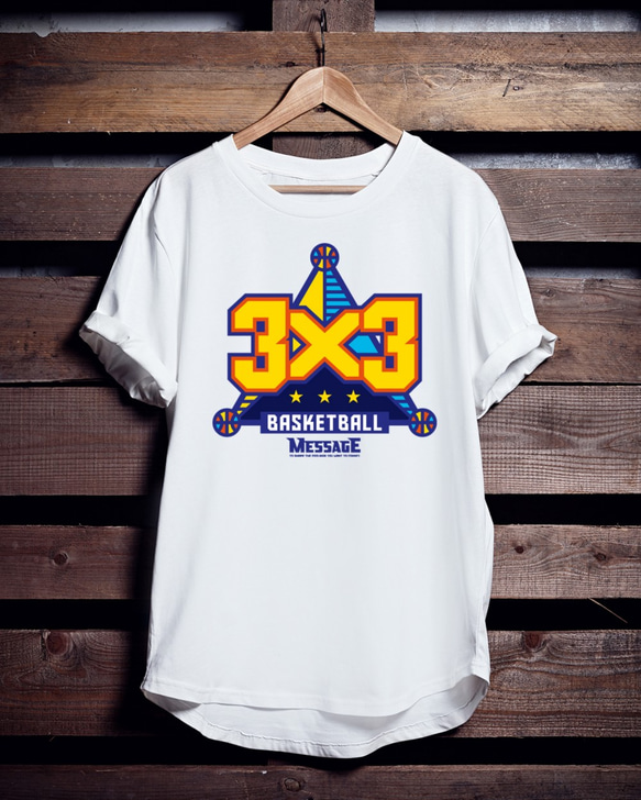 バスケTシャツ「3x3 BASKETBALL」