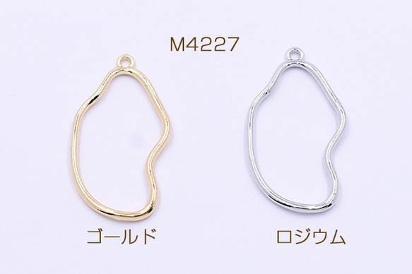 M4227-R 30個 フレームチャーム 不規則 1カン 21×39mm 3X【10ヶ】