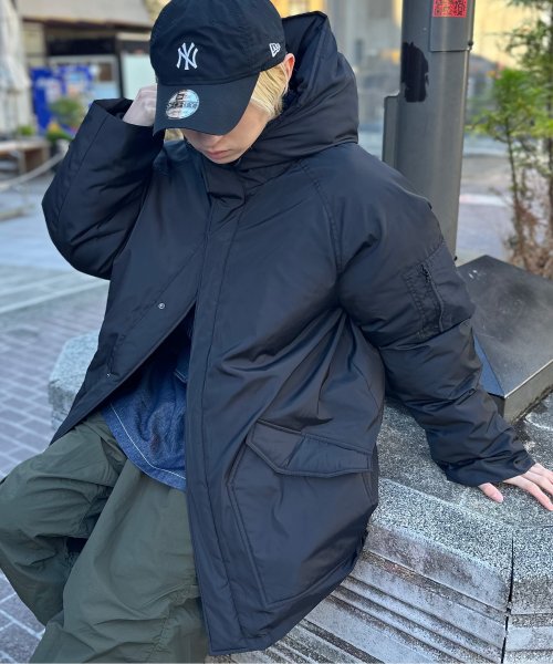 【SETUP7】Cruiser Hooded Jacket フェイクダウンフーデッドコート