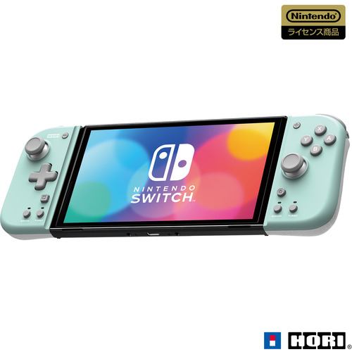 ホリ NSW-396 グリップコントローラー Fit for Nintendo Switch MINT GREEN×WHITE グリーン×ホワイト