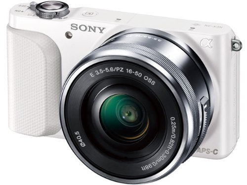 SONY ミラーレス一眼 NEX-3N パワーズームレンズキット E PZ 16-50mm F3.5-5.6 OSS付属 ホワイト NEX-3NL【!中古品!】