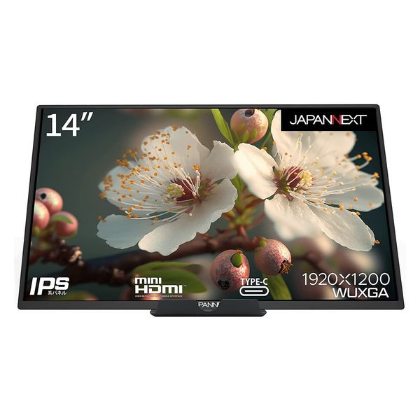 14インチ ワイド モバイルディスプレイ(1920x1200/IPS/miniHDMI/TypeC) JN-MD-IPS1401FHDR（直送品）