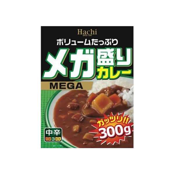 ハチ メガ盛りカレー 中辛 300g F875445