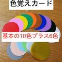 色覚えカード⭐︎基本の10色プラス6色！