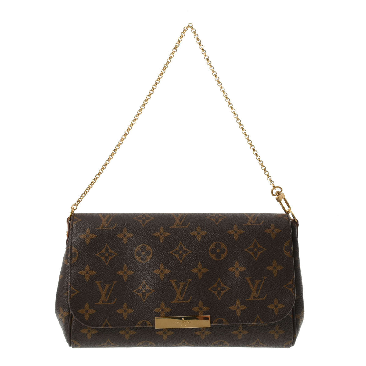 LOUIS VUITTON ルイヴィトン モノグラム フェイボリットMM ブラウン M40718 レディース モノグラムキャンバス ショルダーバッグ Aランク 中古 