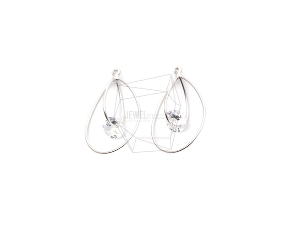 ERG-1193-MR【2個入り】ダブルドロップピアスキャッチ,Double Drop Earring Charm