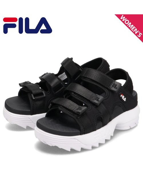 FILA フィラ サンダル スポーツサンダル ディスラプター SD レディース 厚底 DISRUPTOR SD ブラック 黒 USS23082－013