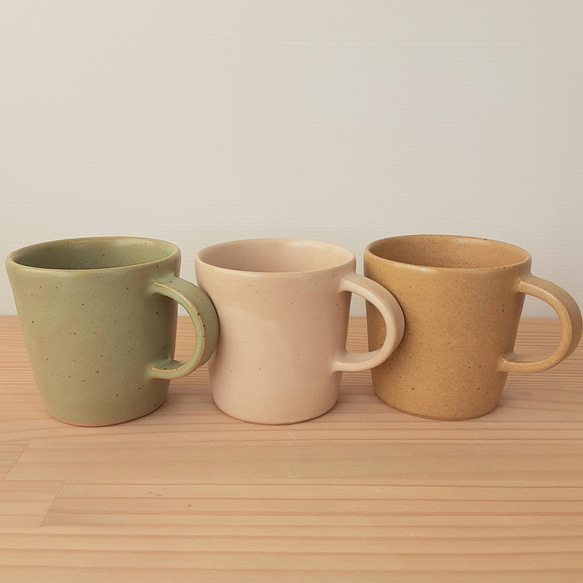 MUG マグカップ コーヒーカップ 白 黄  マット釉