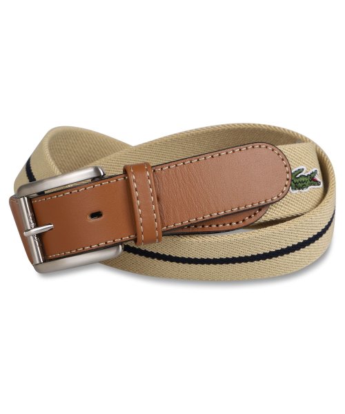 ラコステ LACOSTE ベルト メンズ BELT ネイビー ベージュ カーキ グリーン LB96465