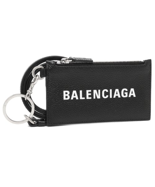 バレンシアガ フラグメントケース キャッシュ コインケース ネックストラップ ブラック ユニセックス BALENCIAGA 5945481 IZI3 1090