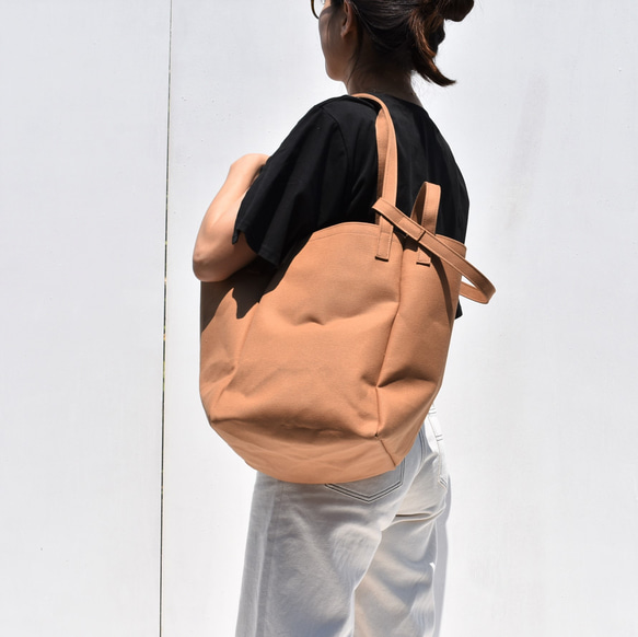 DROP2 SHOULDER TOTE BAG（モカ/ベージュ）