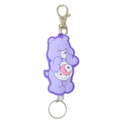 ケアベア キーリング ラバーリールキーホルダー Sweet Dreams Bear CareBears エスケイジャパン 鍵ホルダー キャラクター グッズ