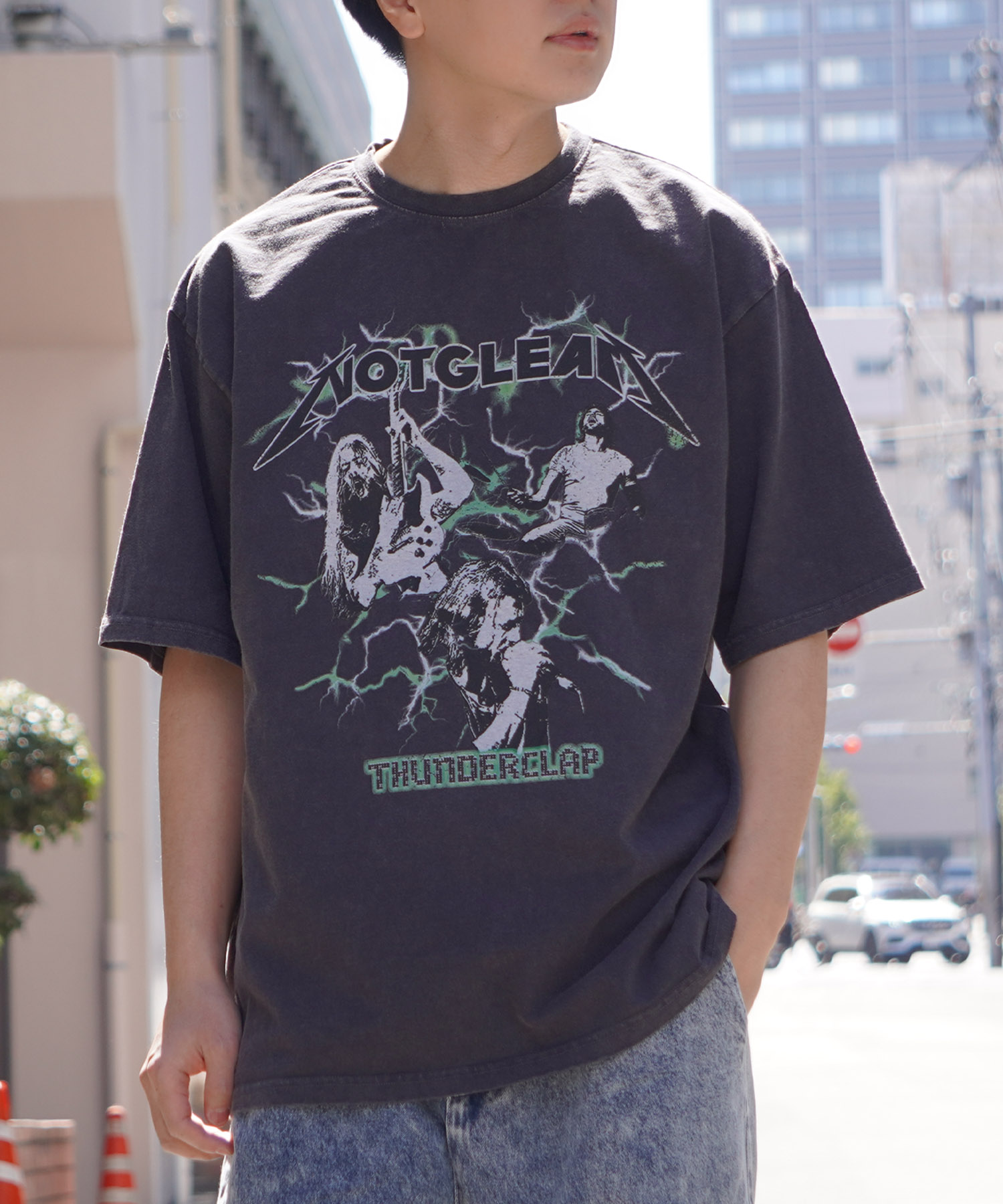 ワンフォークロージング/バンドT メンズ ヴィンテージ風 Tシャツ レディース グラフィック プリ･･･