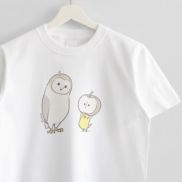 Tシャツ（メンフクロウ×梨）