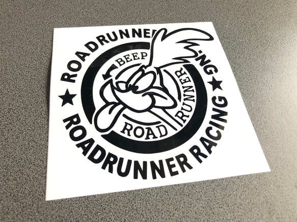 road runner Racing 丸 ロードランナー ステッカー 左向き【カラー選択可】  送料無料♪