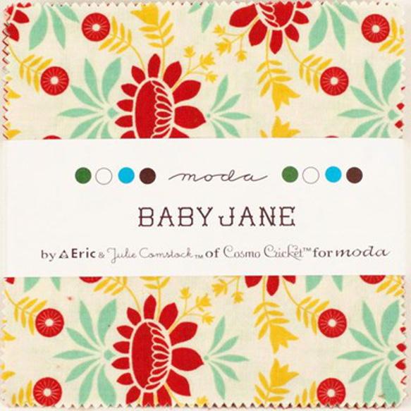 「Baby Jane」moda Charm Pack (カットクロス42枚）Eric & Julie Comstock