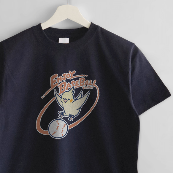 Tシャツ（ENJOY BASEBALL / ナイスキャッチ / ネイビー）