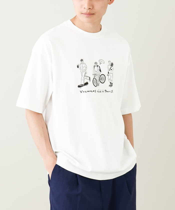 アー・ヴェ・ヴェメンズ/【ucaU×a.v.vコラボ】イラストワイドシルエットTシャツ