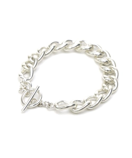 【YArKA/ヤーカ】silver925 flat big chain bracelet [cyhe]/太喜平チェーンブレスレット　シルバー925