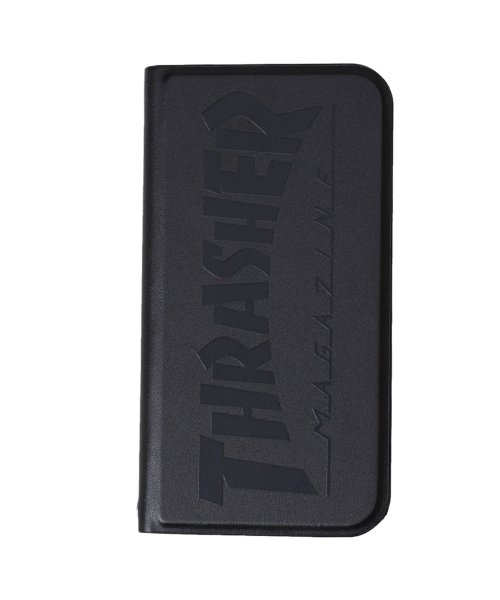 スラッシャー THRASHER iphone12 mini スマホケース メンズ レディース 手帳型 携帯 アイフォン HOME TOWN LOGO PU LE