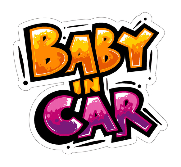 BABY IN CAR　ベイビーインカー　ステッカー